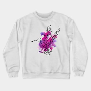 Geometric hummingbird Crewneck Sweatshirt